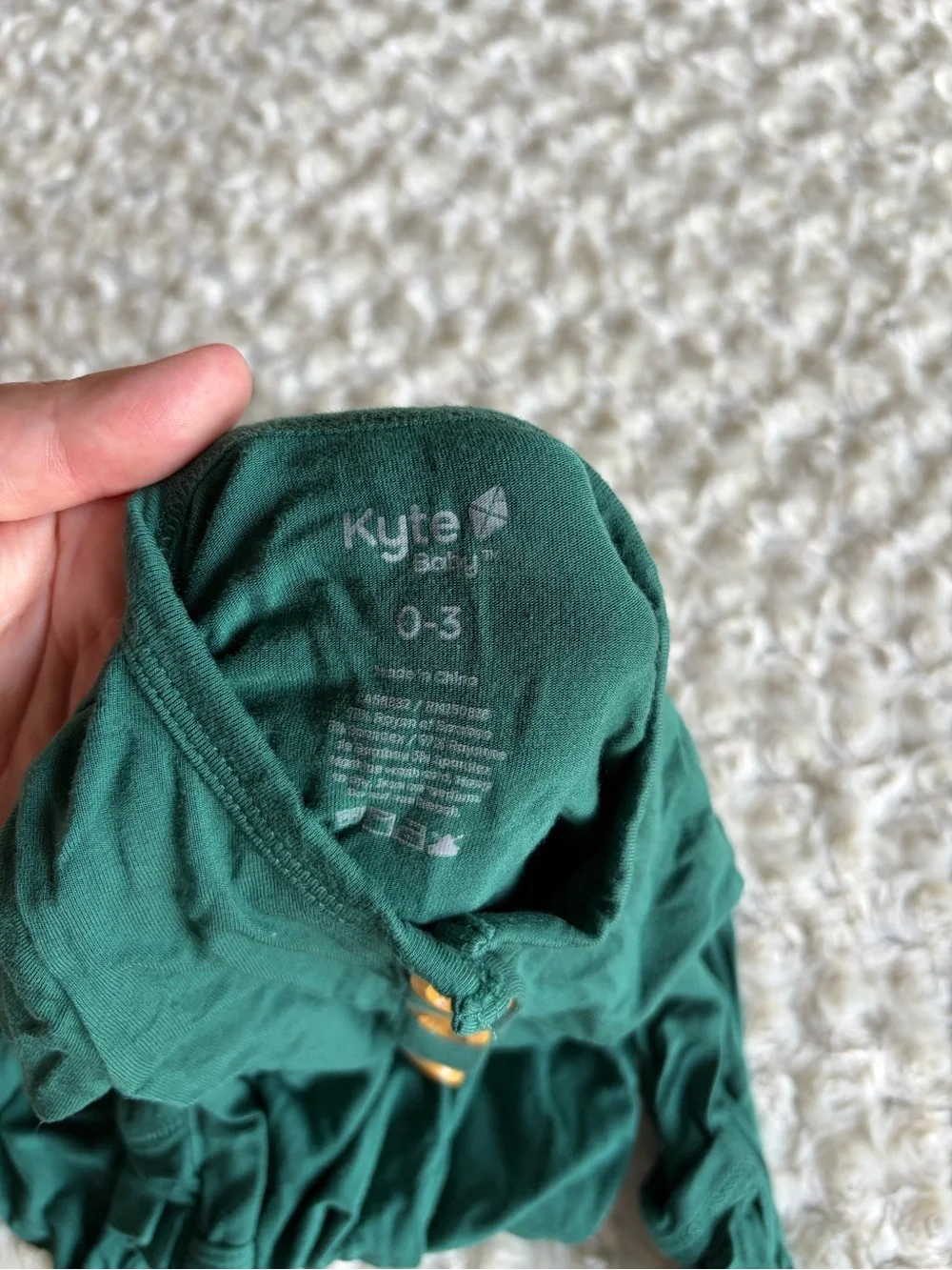 Long Green Button-Front Kids Sleeping Gown